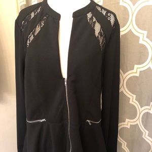 Lace Peplum Jacket XL